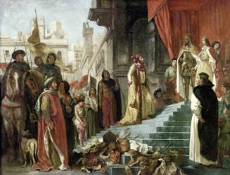 The Return of Columbus, Audience before King Ferdinand and Isabella of Spain, 1839 | Obraz na stenu