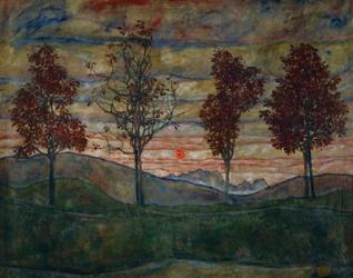 Four Trees, 1917 | Obraz na stenu