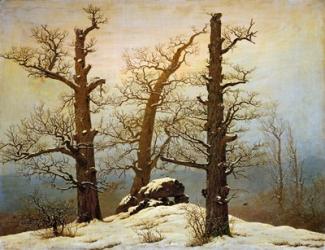 Megalithic Cairn in the Snow, c. 1820 | Obraz na stenu