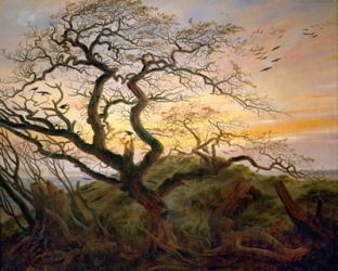 Tree with Ravens and Prehistoric Tumulus on the Baltic Coast | Obraz na stenu