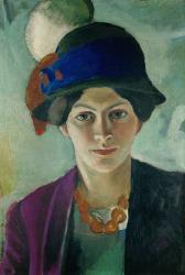 Elisabeth Macke With Hat, 1909 | Obraz na stenu