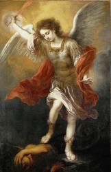 Archangel Michael Hurls the Devil into the Abyss, c. 1665-1668 | Obraz na stenu