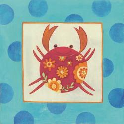 Happy Floral Crab | Obraz na stenu