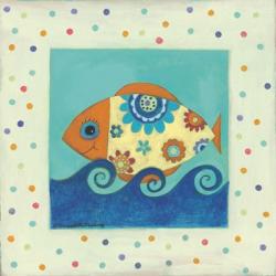 Happy Floral Fish | Obraz na stenu