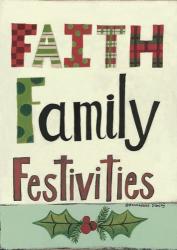 Faith Family Festivities | Obraz na stenu