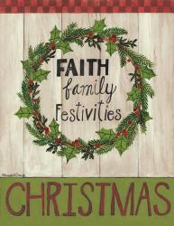 Faith Family Festivities Wreath | Obraz na stenu