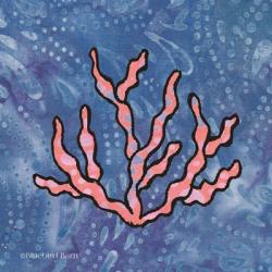 Whimsy Coastal Conch Coral | Obraz na stenu