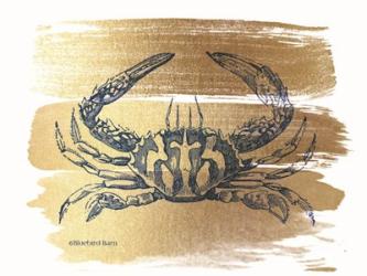 Brushed Gold Crab | Obraz na stenu