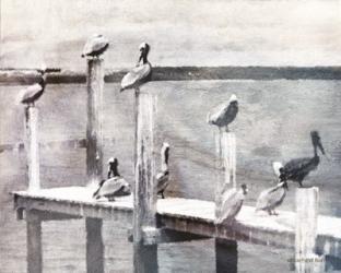Birds on a Pier | Obraz na stenu