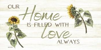 This Home Is Filled with Love Always | Obraz na stenu