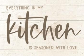 Seasoned with Love Kitchen | Obraz na stenu