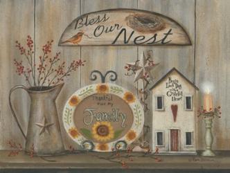 Bless Our Nest Country Shelf | Obraz na stenu