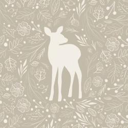 Floral Deer | Obraz na stenu