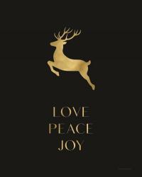 Love, Peace, Joy Reindeer | Obraz na stenu