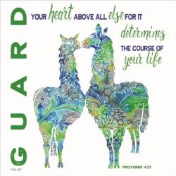 Guard Your Heart Llamas | Obraz na stenu
