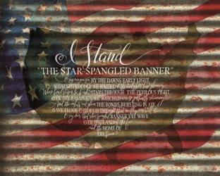 I Stand American Flag on Metal | Obraz na stenu