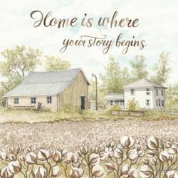 Home Is Where Your Story Begins | Obraz na stenu