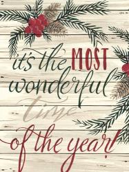 It's the Most Wonderful Time Shiplap | Obraz na stenu