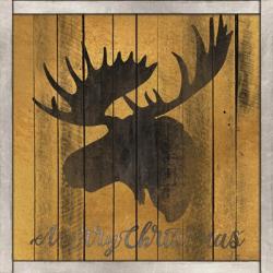 Merry Christmas Moose | Obraz na stenu