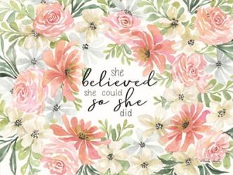Floral She Believed | Obraz na stenu