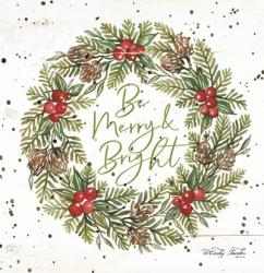 Be Merry & Bright Wreath | Obraz na stenu