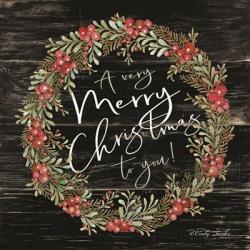 A Very Merry Christmas Wreath | Obraz na stenu