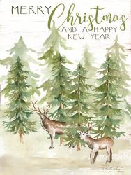 Merry Christmas & Happy New Year Deer | Obraz na stenu