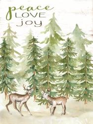 Peace Love Joy Deer | Obraz na stenu