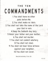 The Ten Commandments | Obraz na stenu