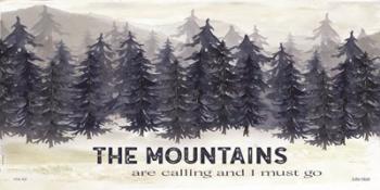 Navy Trees The Mountains | Obraz na stenu