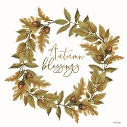 Autumn Blessings Fall Wreath | Obraz na stenu