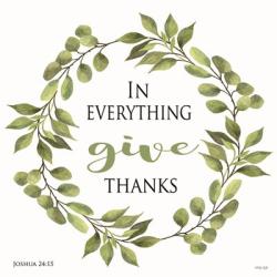 In Everything Give Thanks Wreath | Obraz na stenu