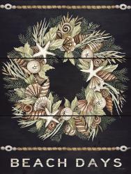 Beach Days Shell Wreath | Obraz na stenu