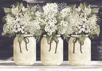 White Floral Trio | Obraz na stenu