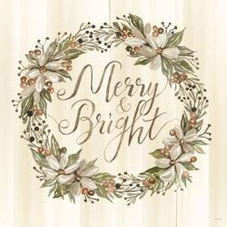 Sage Merry & Bright Wreath | Obraz na stenu