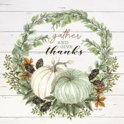 Gather and Give Thanks Wreath | Obraz na stenu