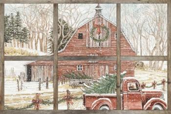 Christmas Barn View | Obraz na stenu