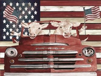 Patriotic Cows | Obraz na stenu