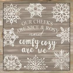 Comfy Cozy Snowflakes | Obraz na stenu