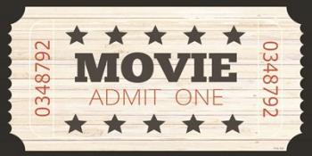 Admit One Movie Ticket | Obraz na stenu