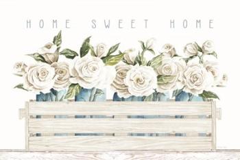 Home Sweet Home Roses | Obraz na stenu