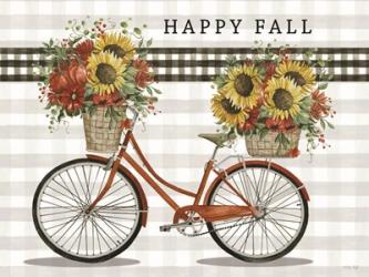 Happy Fall Bicycle | Obraz na stenu