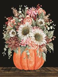Fall Floral with Pumpkin | Obraz na stenu