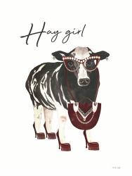Hay Girl Cow | Obraz na stenu