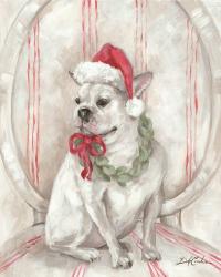 French Bulldog Santa | Obraz na stenu