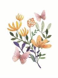Butterflies and Flowers | Obraz na stenu