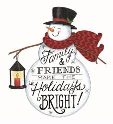 Holidays Bright Snowman | Obraz na stenu