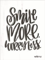 Smile More Worry Less | Obraz na stenu