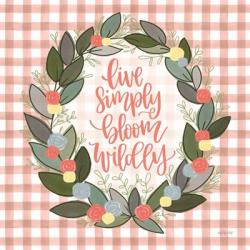 Live Simply Bloom Wildly | Obraz na stenu