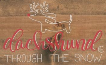 Dachshund in the Snow | Obraz na stenu
